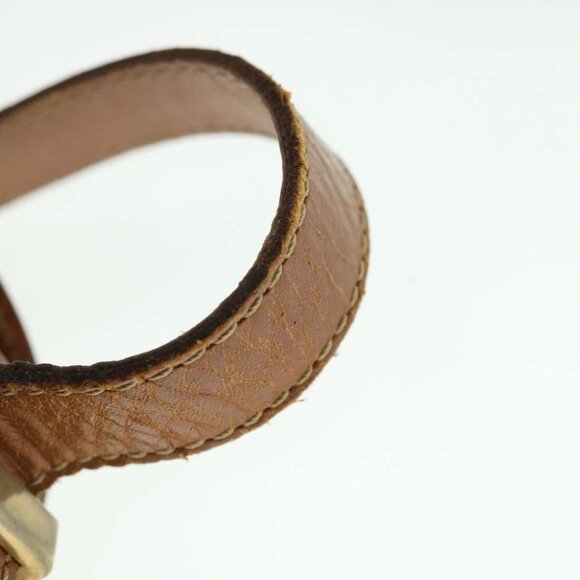 CELINE Macadam Canvas Shoulder Bag Canvas Leather Beige Brown Auth 51028 - Picture 10 of 15